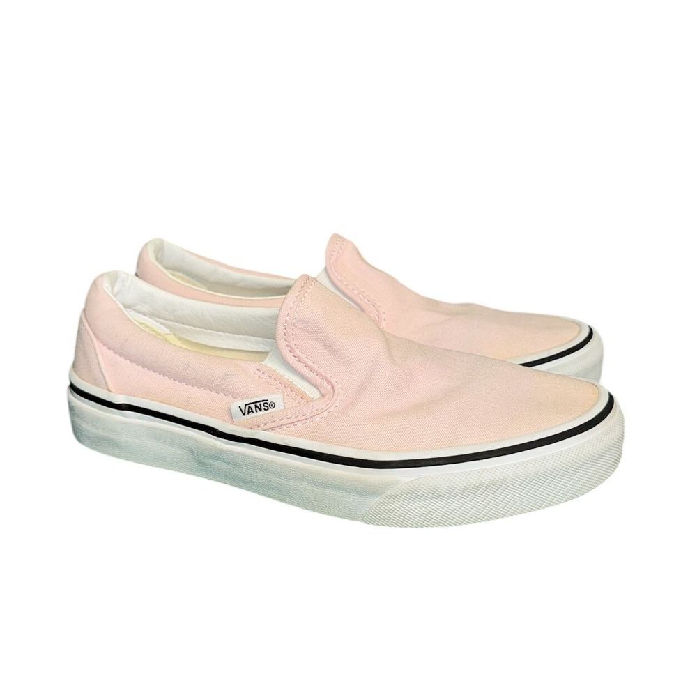 Vans Classic Slip-On Pink Canvas Skate‎ Shoes Mens 3.5 Womens 5.0 Kids 3.5